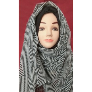 Mariam hijab in Zebra Print - Chiffon Fabric